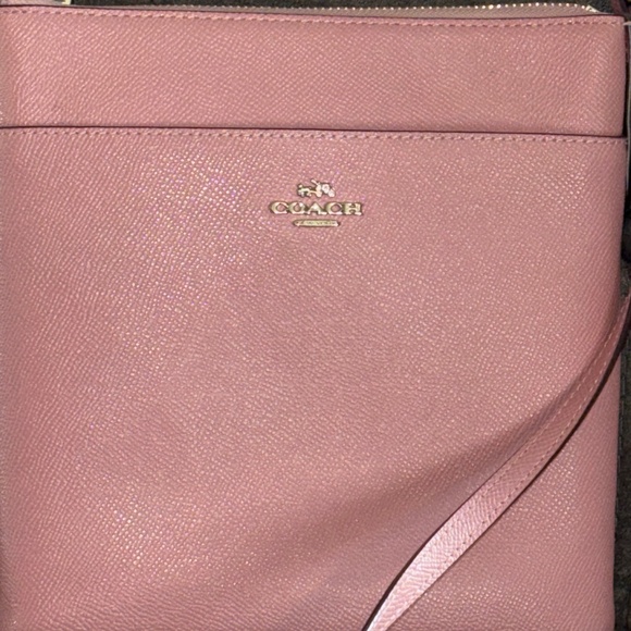 Coach Kitt Candy Pink Leather Messenger Crossbody Handbag - Picture 2 of 8